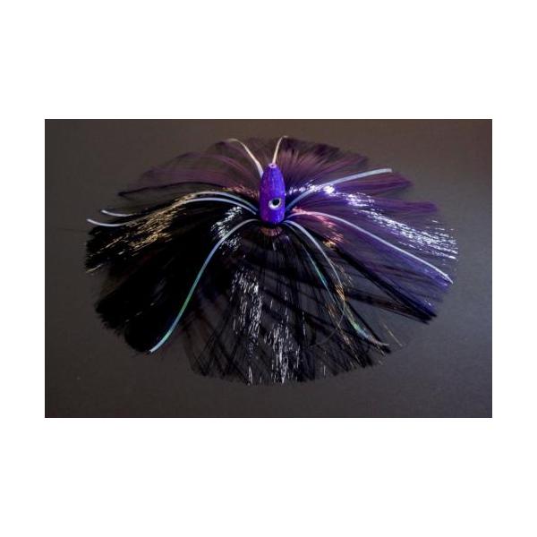 270g Purple Bullet Head With Purple/black Hair With Mylar Flash